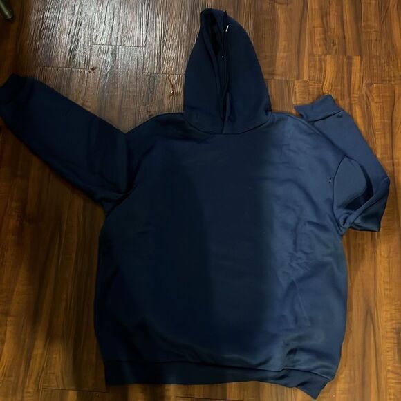 Mens Hoodie Size Large - Navy Blue BRAND NEW Hooded Sweatshirt - Picture 4 of 4